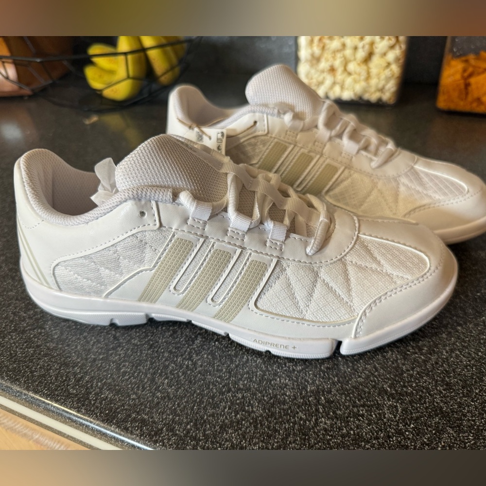 White adidas volleyball/cheer shoes